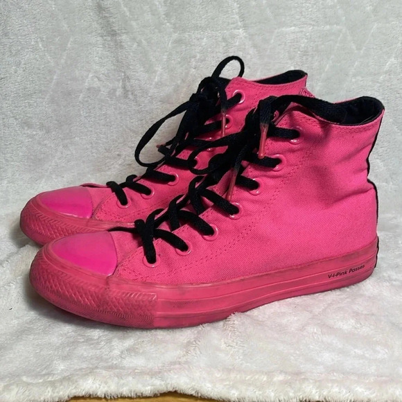 Converse X OPI V-I-Pink Passes Chuck Taylor All Star High Top Sneakers Size 6 - Picture 3 of 9
